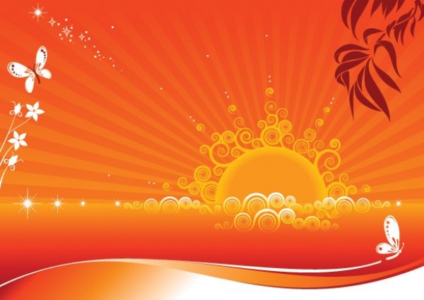 web vector unique sunset stylish quality original orange new illustrator high quality graphic fresh free download free flames download design creative brilliant background abstract sunset abstract 