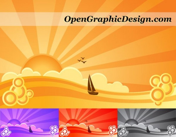 web vector unique sunset sun stylish sailing sailboat quality original illustrator high quality graphic fresh free download free download design creative background 