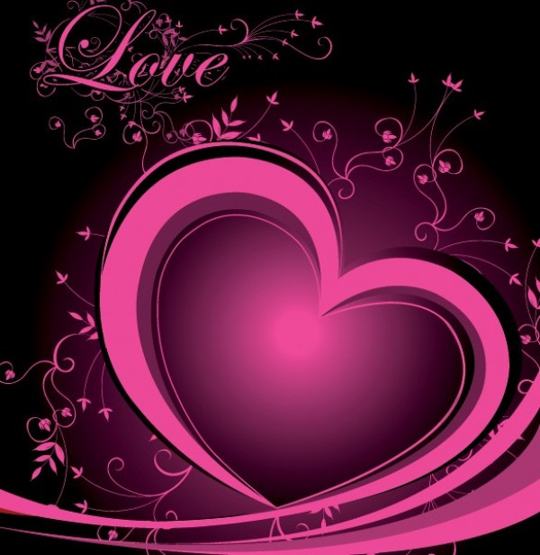 web vector valentines unique swirls stylish romantic quality pink original love illustrator high quality heart graphic fresh free download free download design creative background 