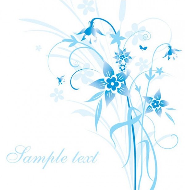 web vector unique stylish quality original illustrator high quality hand painted graphic fresh free download free flowers floral download design delicate dainty creative blue background 