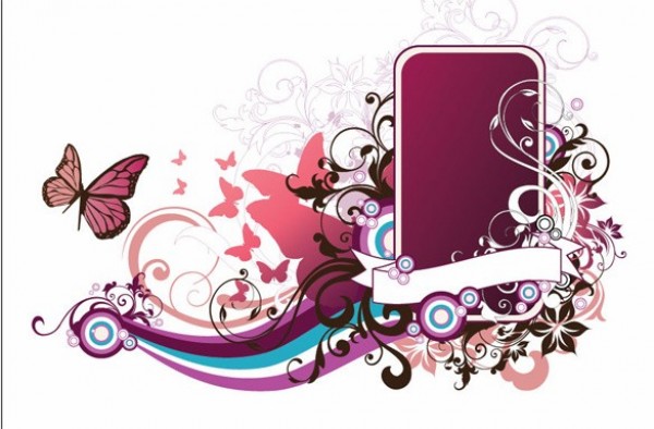 vector unique stylish quality purple pink original illustrator high quality graphic fresh free download free floral download creative butterfly butterflies background abstract 