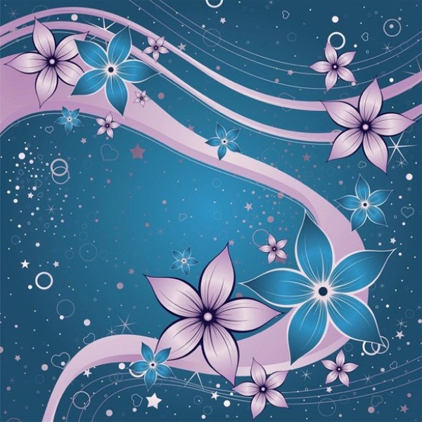 web waves vector unique stylish stars quality purple original illustrator high quality hearts graphic fresh free download free flowers floral fantasy download design creative blue background abstract 