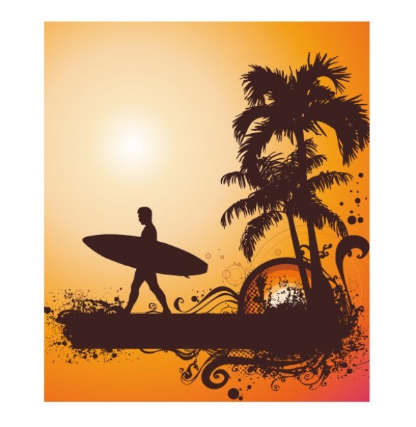 web vector unique tropics tropical surfing surfer summer stylish quality original illustrator high quality grunge graphic fresh free download free download design creative background abstract 