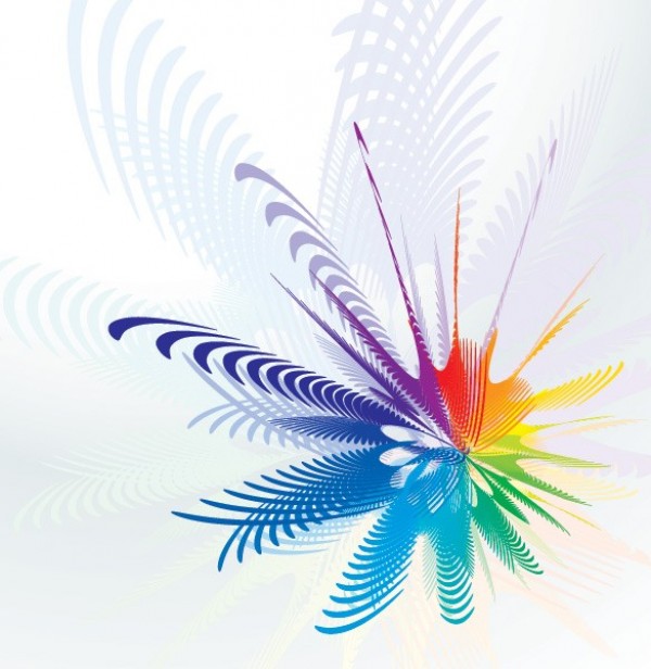 vector unique stylish rainbow radiant original illustrator high quality graphic free download free flower floral download creative colors colorful background 