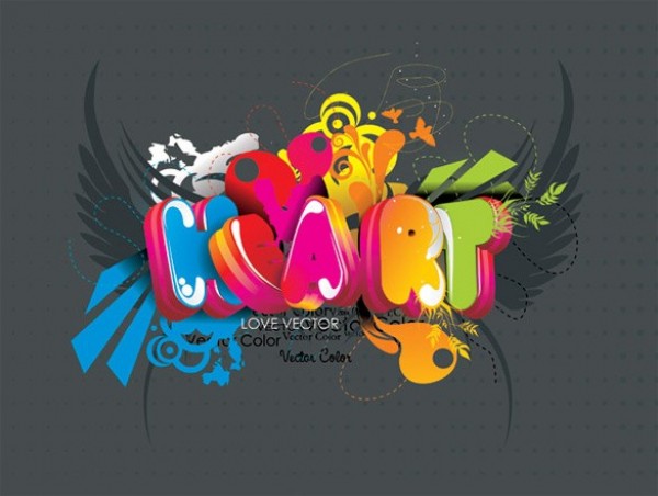 word wings web vector unique stylish quality original new love illustrator high quality heart graphic fresh free download free download design creative colorful color background abstract 