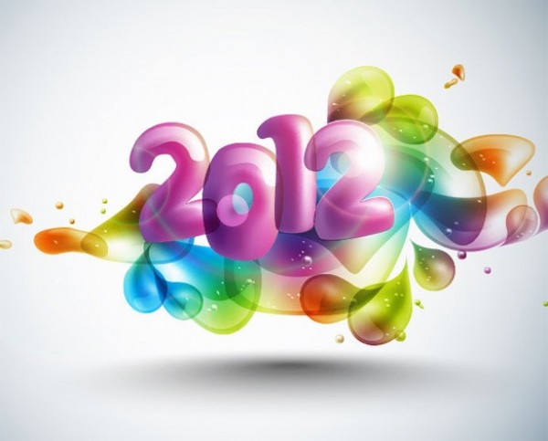 web vector unique stylish quality original new year 2012 new year new illustrator high quality graphic fresh free download free download design creative colorful celebration background abstract 2012 