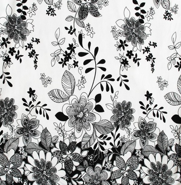 web unique stylish simple quality pattern original new modern jpg high resolution hi-res HD hand drawn fresh free download free flowers floral download design creative clean black and white background 