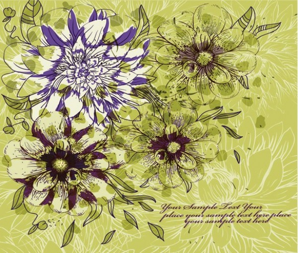 web vector unique stylish quality purple original illustrator high quality hand painted green graphic fresh free download free flowers floral download design creative background abstract 