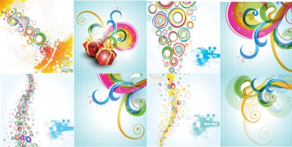 web vector unique swirls stylish quality original illustrator high quality graphic fresh free download free download design creative colorful circles bright blue Backgrounds 