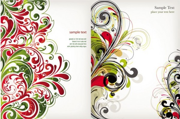 web vector unique swirls stylish red quality original illustrator high quality heart green graphic fresh free download free floral download design creative background 