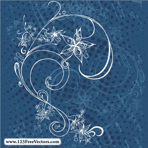 web vector unique ui elements stylish quality original new interface illustrator high quality hi-res HD halftone graphic fresh free download free flowers floral elements download detailed design delicate creative blue background 