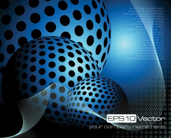 web wave vector unique stylish spheres quality original modern illustrator high quality graphic fresh free download free download dotted dots design creative blue balls background 