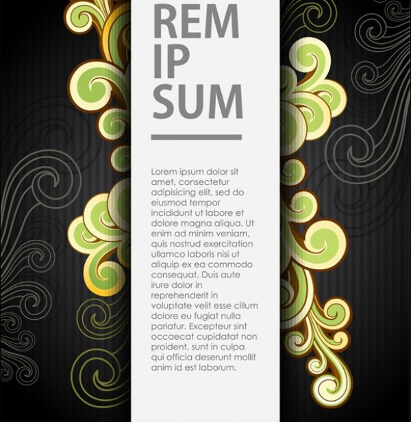 web vector unique ui elements text template swirls stylish quality original new illustrator high quality hi-res HD green graphic fresh free download free floral elegant download design creative black background abstract 