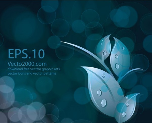 web vector unique stylish quality original nature leaves illustrator high quality graphic fresh free download free download dewdrops design creative circles bokeh blue background AI abstract 