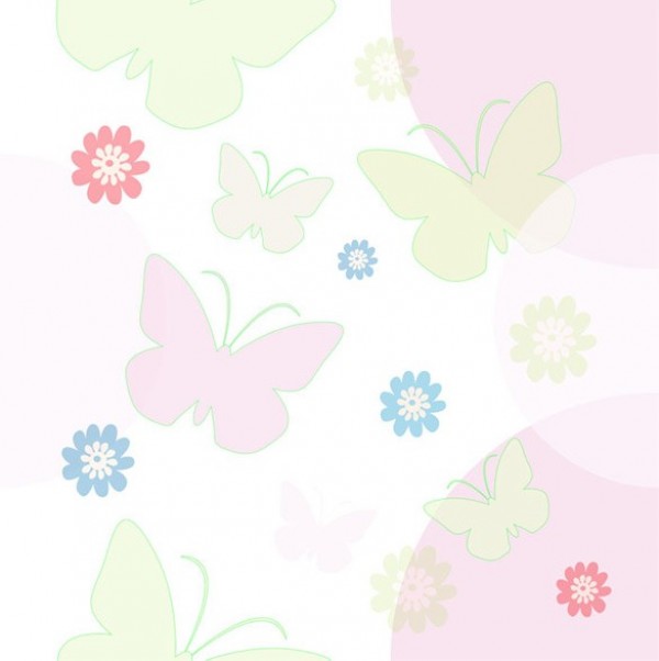 web vector unique ui elements stylish spring soft seamless quality pink pattern original new interface illustrator high quality hi-res HD green graphic fresh free download free floral elements download detailed design creative colors butterflies background 