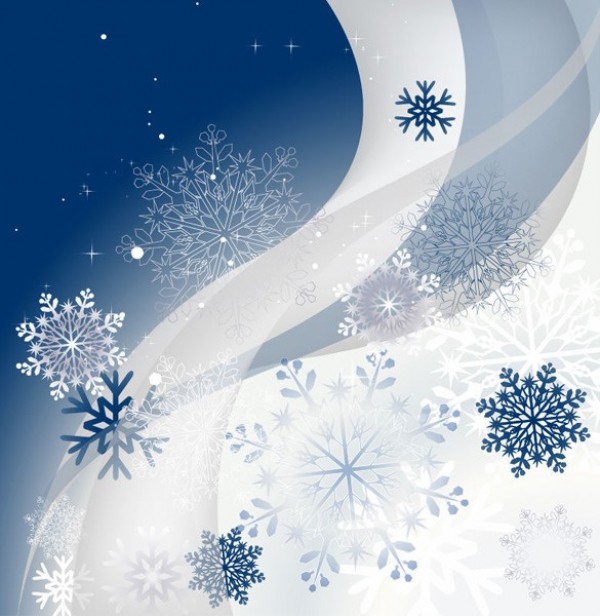 wintertime winter white web wave vector unique stylish snowflake quality original illustrator high quality graphic fresh free download free EPS download design curve creative blue background abstract 