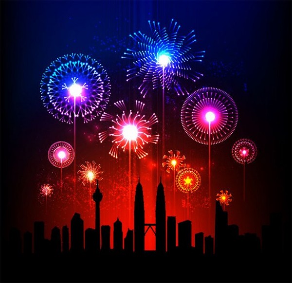 web vector unique stylish skyline silhouette scene quality original night illustrator high quality graphic fresh free download free Fireworks download design creative cityscape city background abstract 