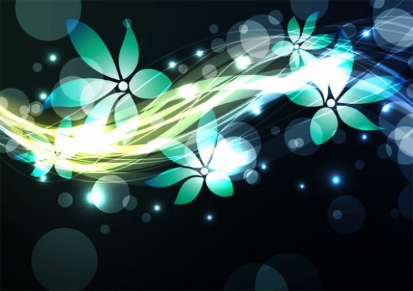 web waves vector unique stylish quality original illustrator high quality green graphic fresh free download free flowing flowers floral floating download design creative black abstract 