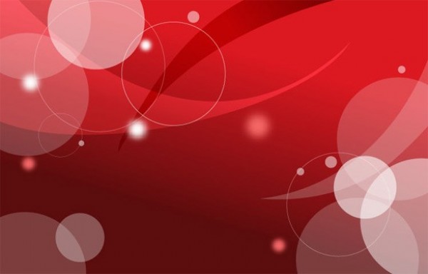 Red Curve & Bubble Abstract Vector Background - WeLoveSoLo