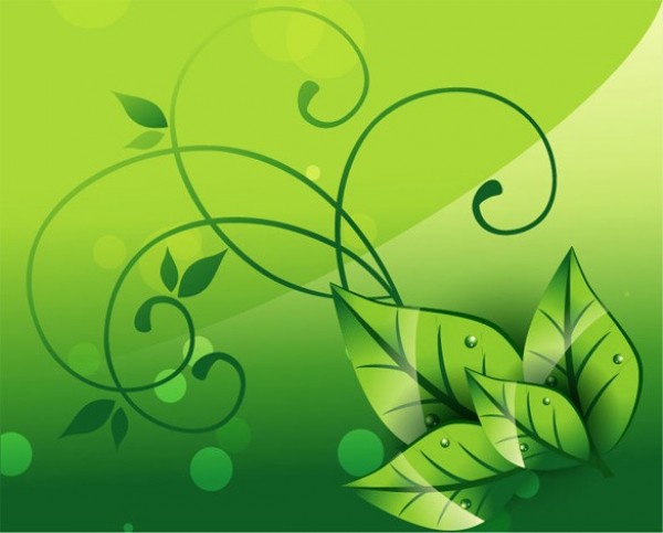 web vector unique stylish quality original nature leaves leaf illustrator high quality green graphic fresh free download free EPS eco drops download dewdrops design creative background abstract 