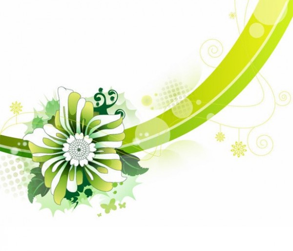 web wave vector unique stylish quality original illustrator high quality green graphic fresh free download free flower floral EPS download design curve creative butterflies background abstract 
