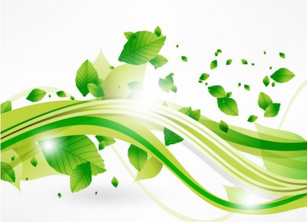 web wave vector unique stylish quality original new nature leaves illustrator high quality green graphic fresh free download free flying EPS eco download design creative background abstract 