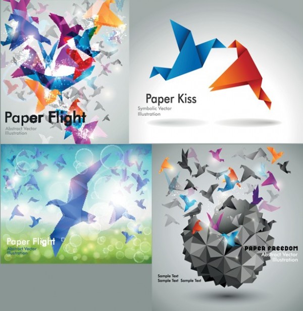 web vector unique ui elements stylish quality original origami new interface illustrator high quality hi-res HD graphic fresh free download free flying EPS elements download detailed design creative colorful birds background 