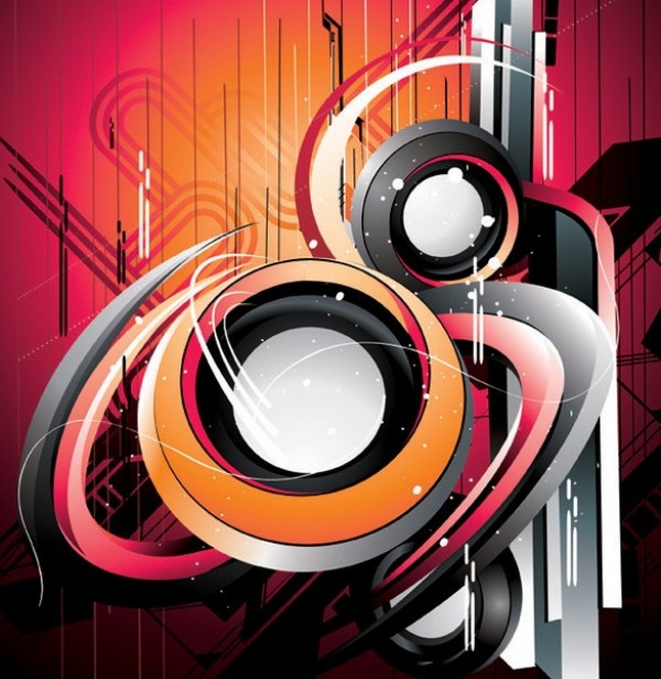 web vector unique technology tech stylish red quality original orange modern illustrator high quality grey graphic futuristic fresh free download free EPS download design creative circular circles background abstract 