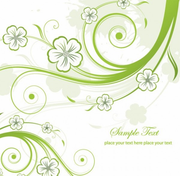 web vector unique swirls stylish spring quality original nature illustrator high quality green graphic fresh free download free floral EPS download design creative background 