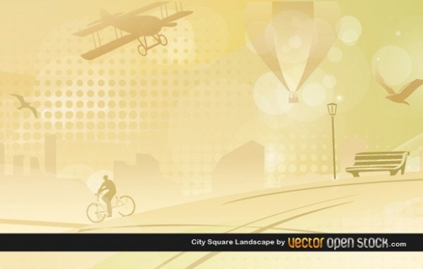 web vector unique ui elements stylish square skyscraper scene quality park bench original new landscape interface illustrator high quality hi-res HD graphic fresh free download free elements download detailed design creative city bicycle background airplane air balloon AI 
