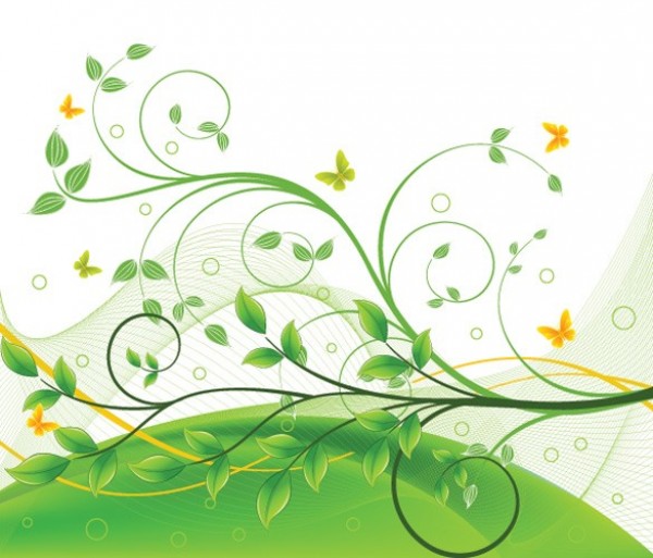 web vector unique trees stylish quality original nature leaves illustrator high quality green graphic fresh free download free EPS eco download design creative butterflies background abstract 