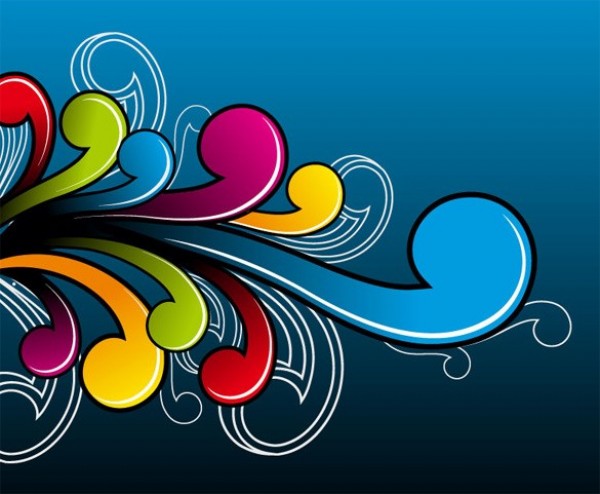 web vector unique stylish shapes quality original illustrator high quality graphic fun fresh free download free EPS download design creative colorful blue background abstract 