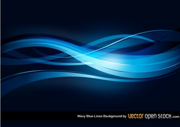 web wavy waves vector unique stylish quality original lines illustrator high quality graphic fresh free download free flowing download design dark blue curves creative blue background AI abstract 