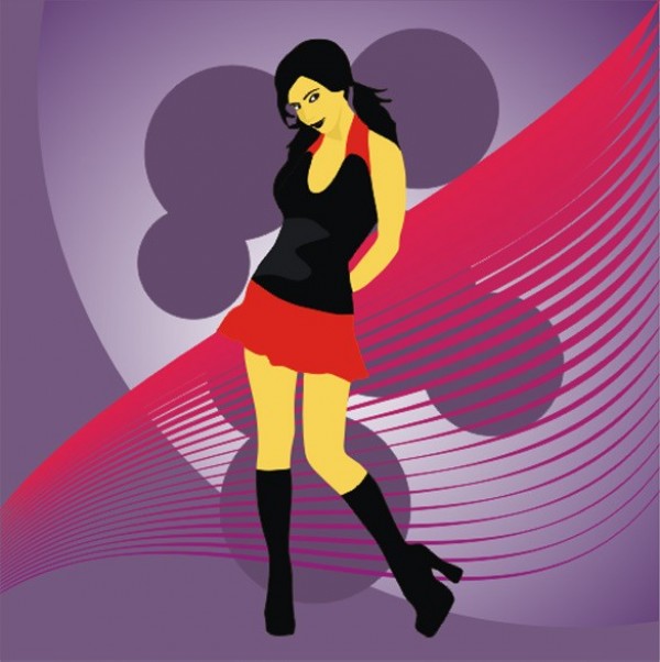 young girl web vector unique ui elements stylish student girl quality purple pink original new lines interface illustrator illustration high quality hi-res HD graphic fresh free download free fashion girl fashion EPS elements download detailed design creative circles cdr background AI abstract 