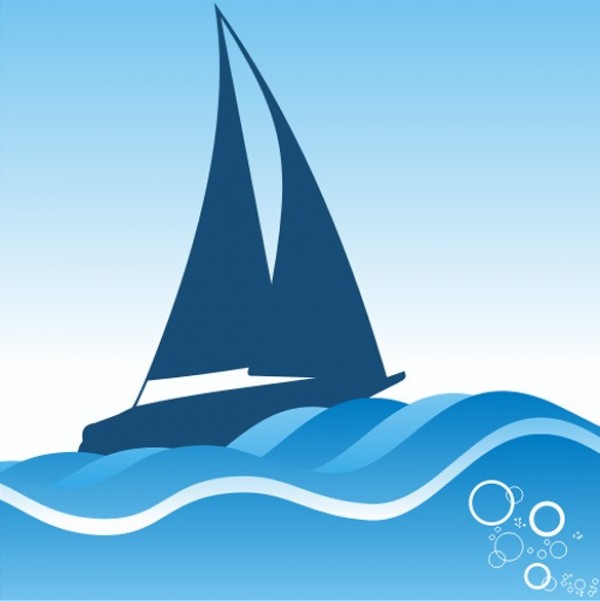 web waves vector unique ui elements stylish silhouette sailboat silhouette sailboat sail boat quality original ocean new interface illustrator high quality hi-res HD graphic fresh free download free EPS elements download detailed design creative cdr boat background AI abstract 