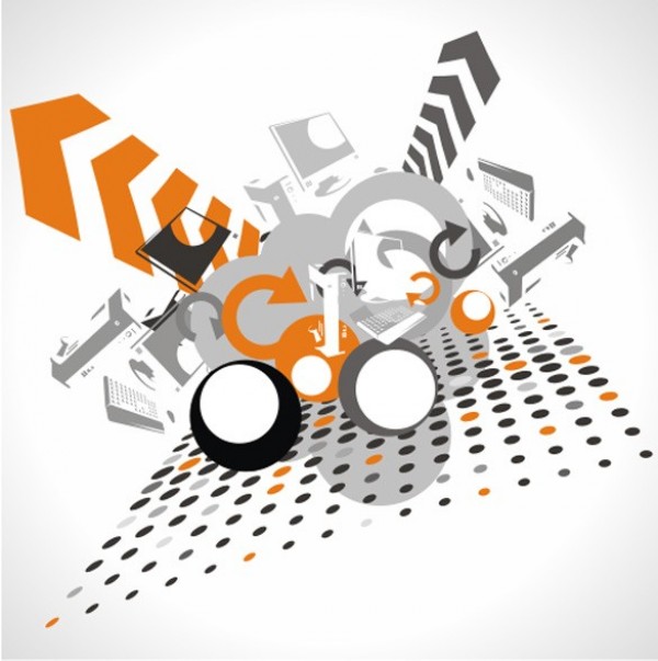web vector unique stylish quality original orange new illustrator high quality grungy grunge grey graphic fresh free download free EPS download design creative circles cdr background arrows AI 