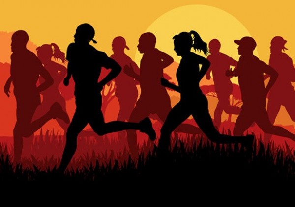 web vector unique ui elements sunset sun stylish silhouette running people running runners race quality original new jogging interface illustrator high quality hi-res HD graphic fresh free download free EPS elements download detailed design creative background 
