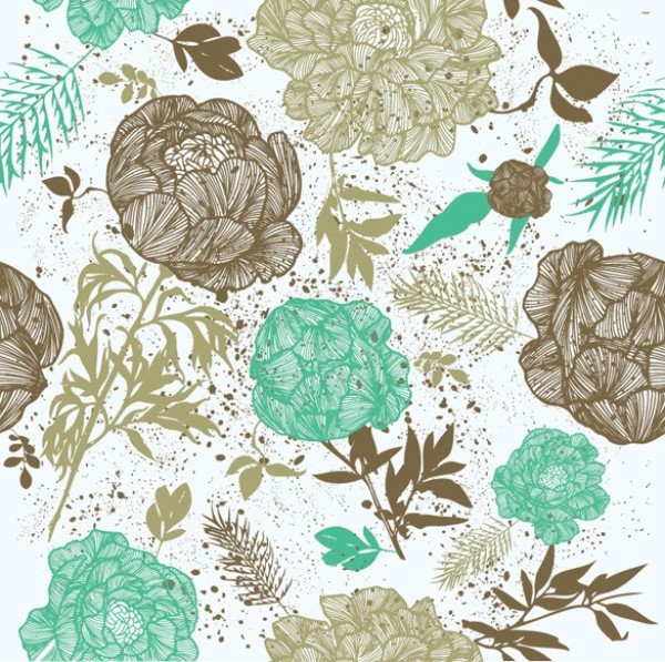 web vintage vector unique stylish seamless retro repeating quality pattern original illustrator high quality graphic fresh free download free floral EPS download design creative brown blue background 
