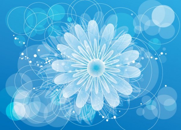 web vector unique stylish quality original illustrator high quality graphic fresh free download free flowers floral EPS download design creative circles bokeh blue background abstract 