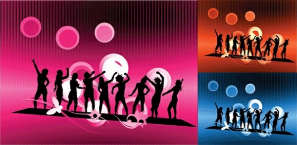 web vector unique ui elements stylish silhouette quality pink party original orange new interface illustrator high quality hi-res HD graphic girls silhouette girls fresh free download free EPS elements download detailed design dancing girls silhouette creative blue background abstract 