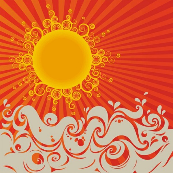 yellow web water vector unique ui elements sun stylish sea red quality original ocean new interface illustrator high quality hi-res HD graphic fresh free download free EPS elements download detailed design creative background artwork art abstract waves abstract sun abstract 