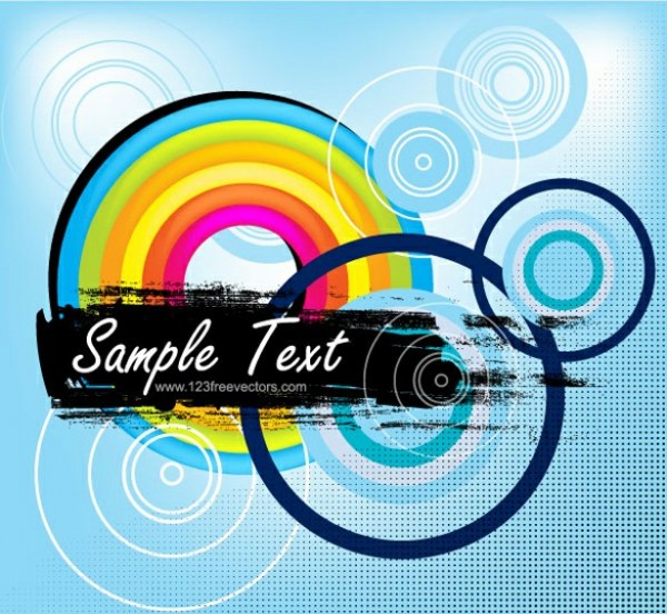 web vector unique ui elements text stylish rainbow quality paint stroke original new ink illustrator high quality hi-res HD grunge graphic fresh free download free EPS download design creative colorful circles blue background abstract 