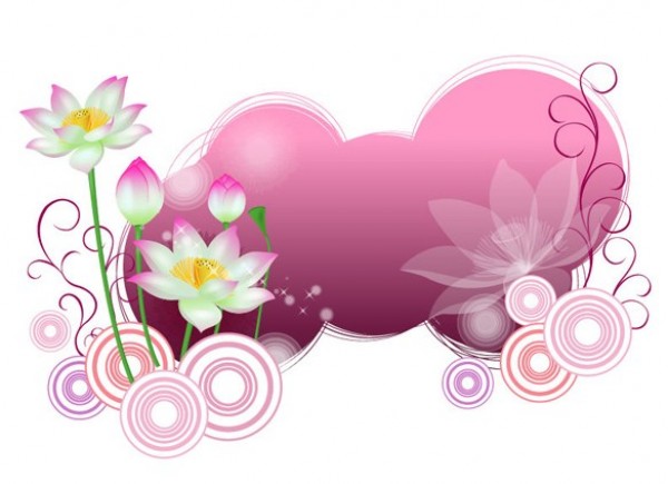 web vector unique ui elements stylish quality pink original new lotus interface illustrator high quality hi-res HD graphic fresh free download free flower floral background floral EPS elements download detailed design creative circles background abstract 