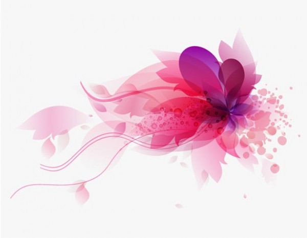 web vector unique transparent stylish soft romantic quality pink original illustrator high quality graphic fresh free download free flower floral floating EPS download design delicate creative background abstract 