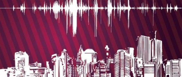 white web vector unique stylish skyline silhouette red quality pulse line pulse original illustrator high quality graphic fresh free download free download design creative cityscape city background AI abstract 