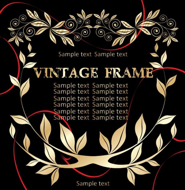 web vintage vector unique ui elements stylish quality original new leaves interface illustrator high quality hi-res HD graphic golden gold glossy fresh free download free frame floral frame floral EPS elements download detailed design creative background AI 