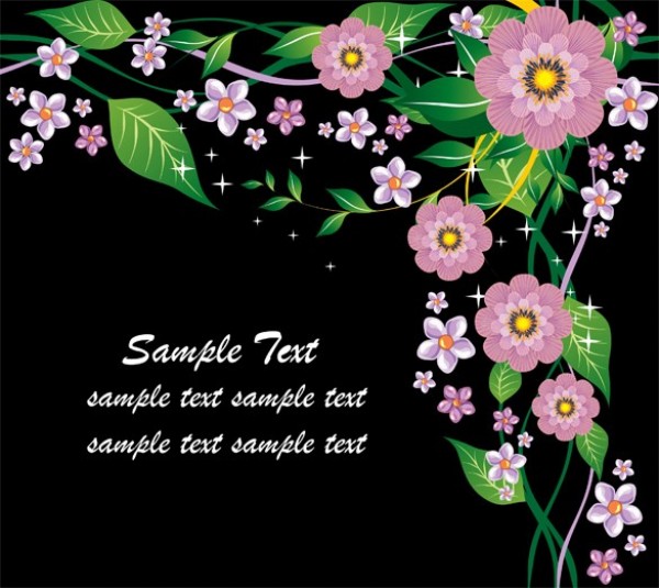 web vector unique ui elements stylish quality pink original new leaves leaf interface illustrator high quality hi-res HD graphic fresh free download free flowers floral EPS elements download detailed design creative black background AI 