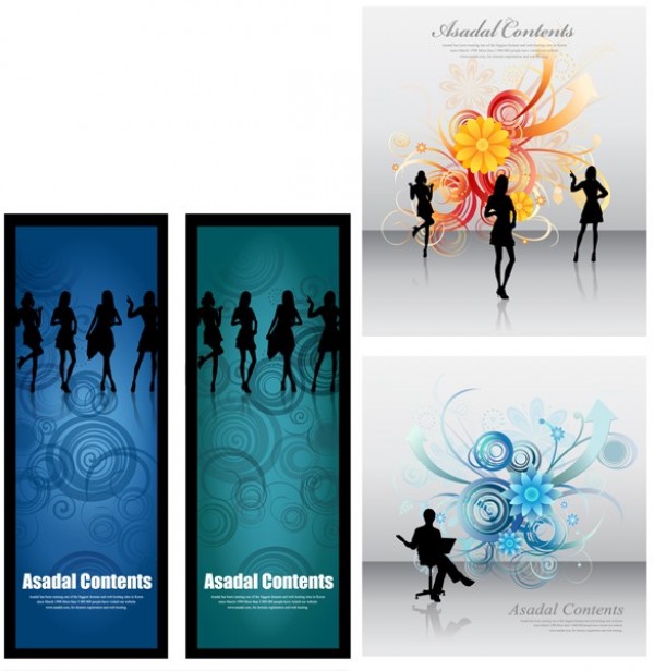 web vertical banner vector unique ui elements stylish silhouette quality people original new interface illustrator high quality hi-res HD graphic girls fresh free download free floral elements download detailed design creative circles businessman banner background AI abstract 