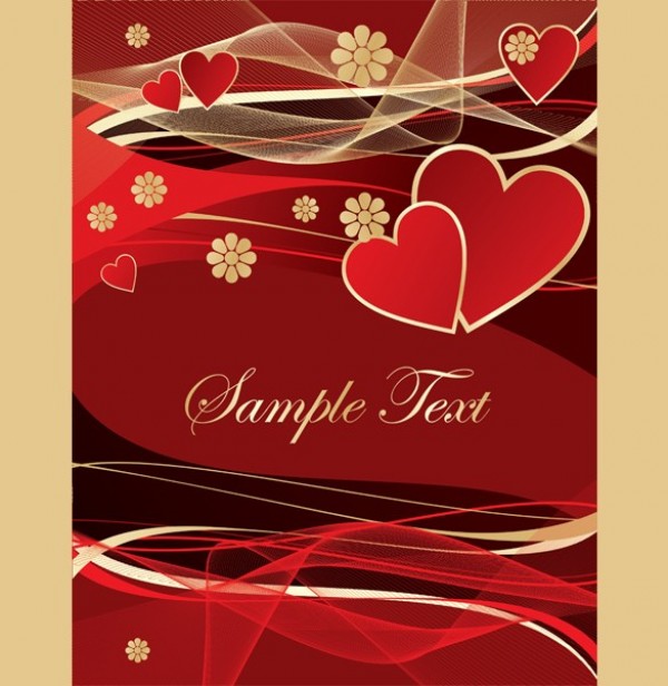 web vector valentines unique ui elements stylish ribbons red quality PDF original new jpg interface illustrator high quality hi-res hearts HD graphic gold fresh free download free floral EPS elements download detailed design creative card background 