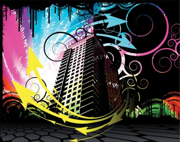 web vector unique ui elements stylish silhouette quality original new interface illustrator highrise high rise high quality hi-res HD graphic fresh free download free elements download detailed design creative colorful building black background arrows abstract 